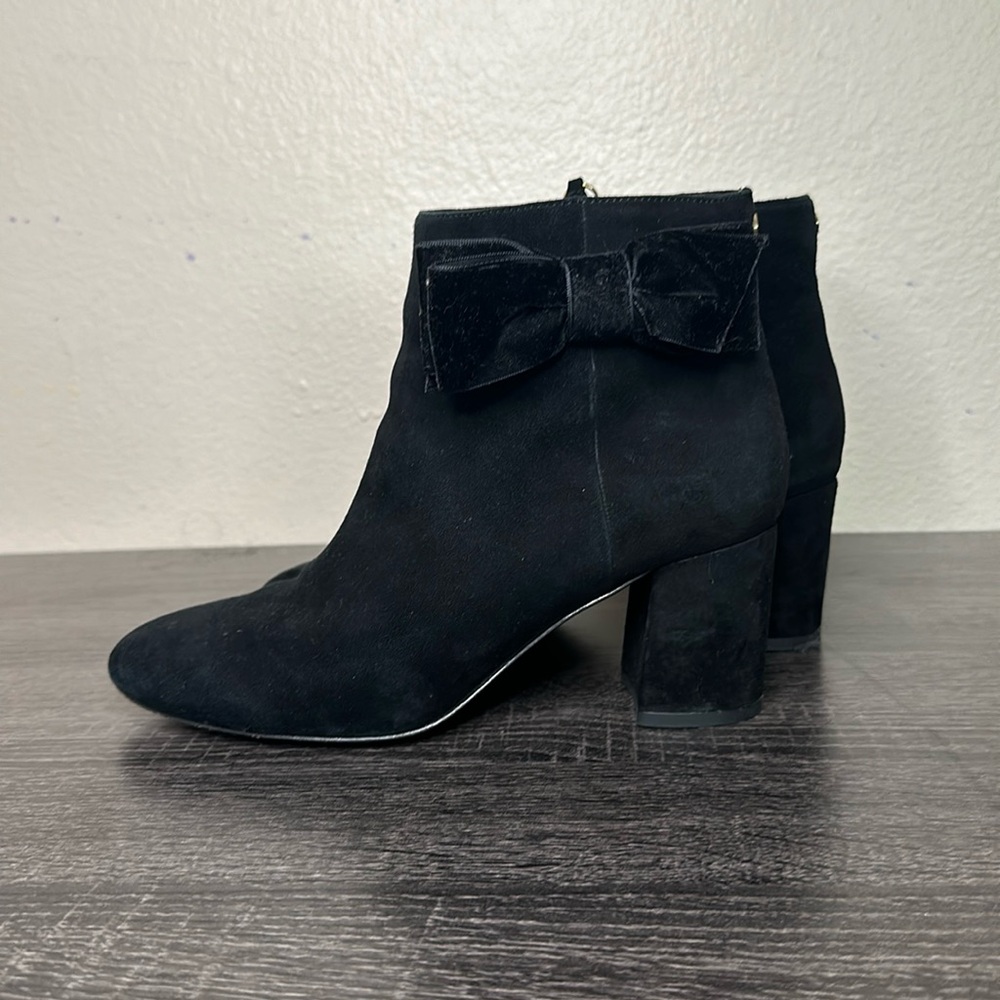 Kate Spade Velvet Bow Booties